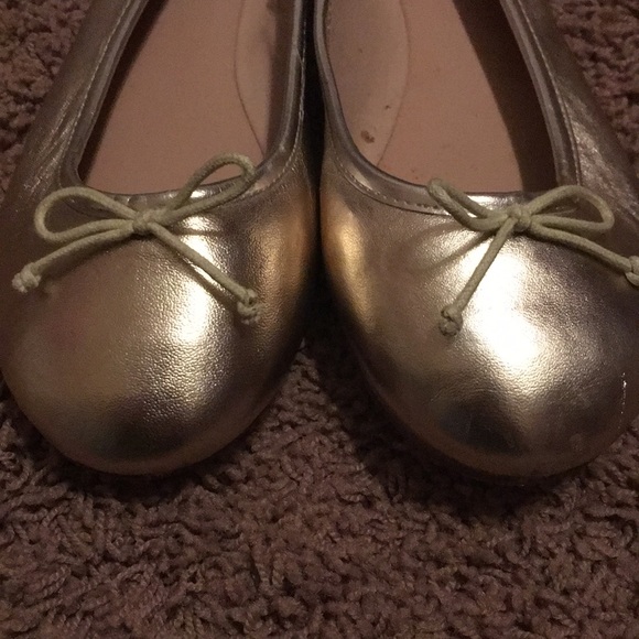 Lord & Taylor Dressen Ballet Flats - Lite Gold 9 - Picture 7 of 8